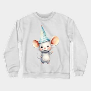 Adorable Little Mouse Design Crewneck Sweatshirt